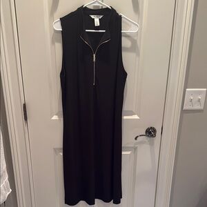 White House Black Market Black Sheath Midi Dress